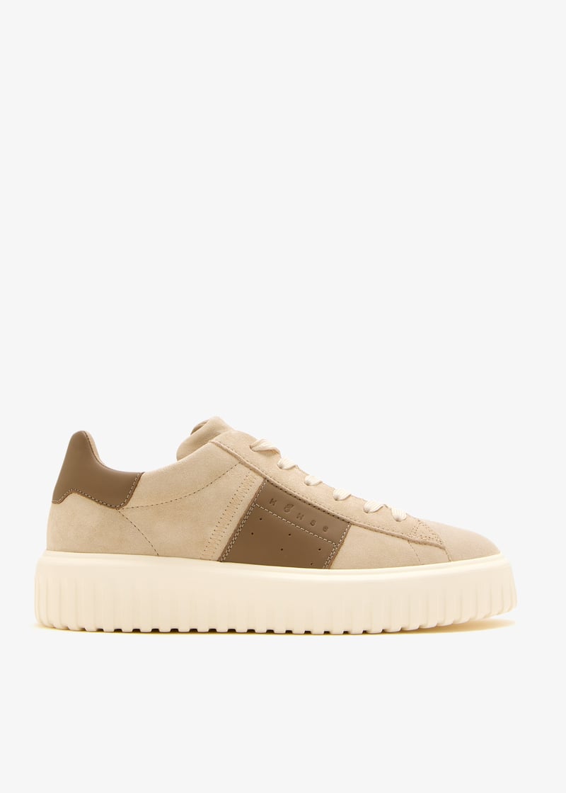 スニーカー HOGAN Sand Suede H-Stripes Sneakers Hogan H-Stripes Sneakers - Beige - Women | HXW6450FN306RNC808