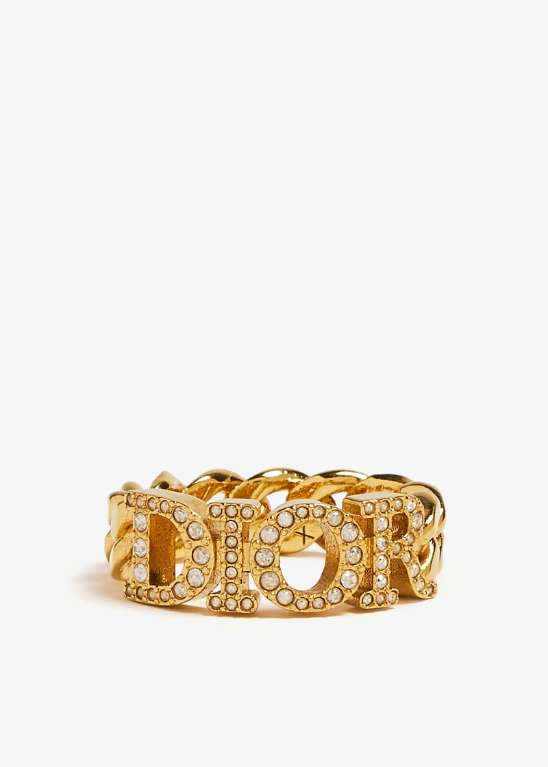 Dior Pre-Loved Dio(r)evolution chain ring for Women - Gold