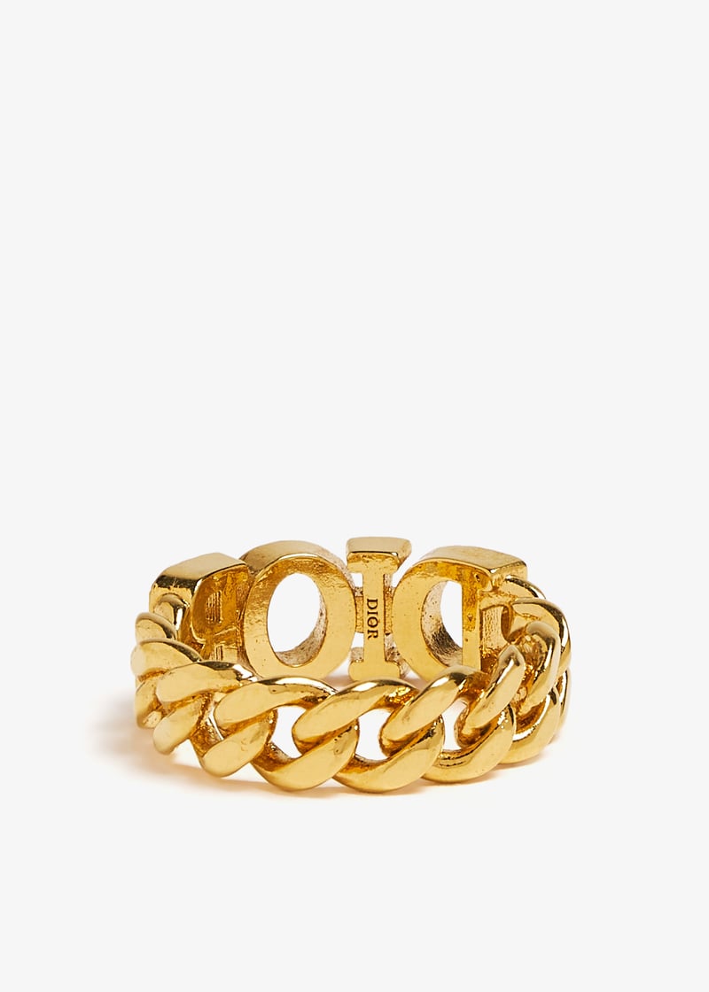 Dior Pre-Loved Dio(r)evolution chain ring for Women - Gold