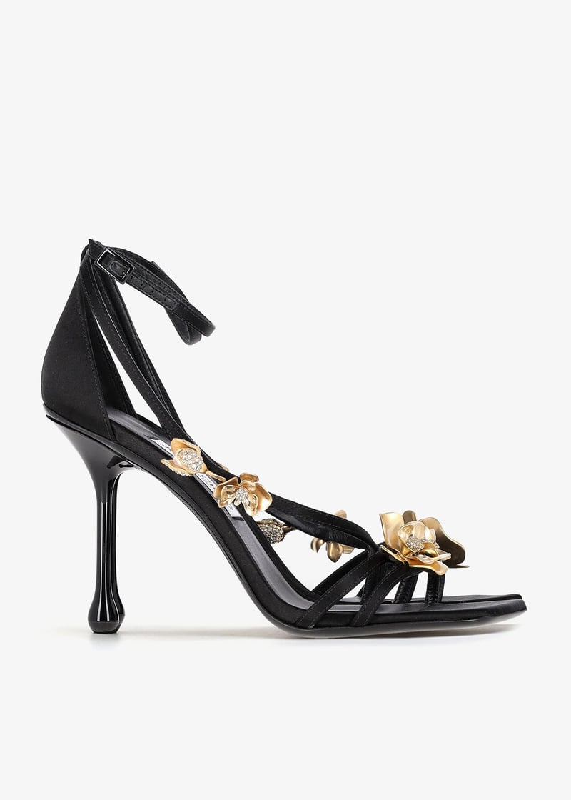 Jimmy Choo Pre-Loved Zea 95 sandals for Women - Black in UAE
