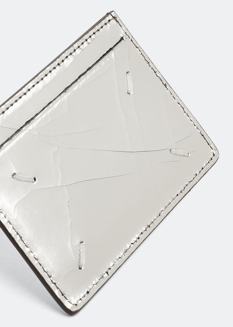 Maison Margiela Broken mirror cardholder for Men - Silver in