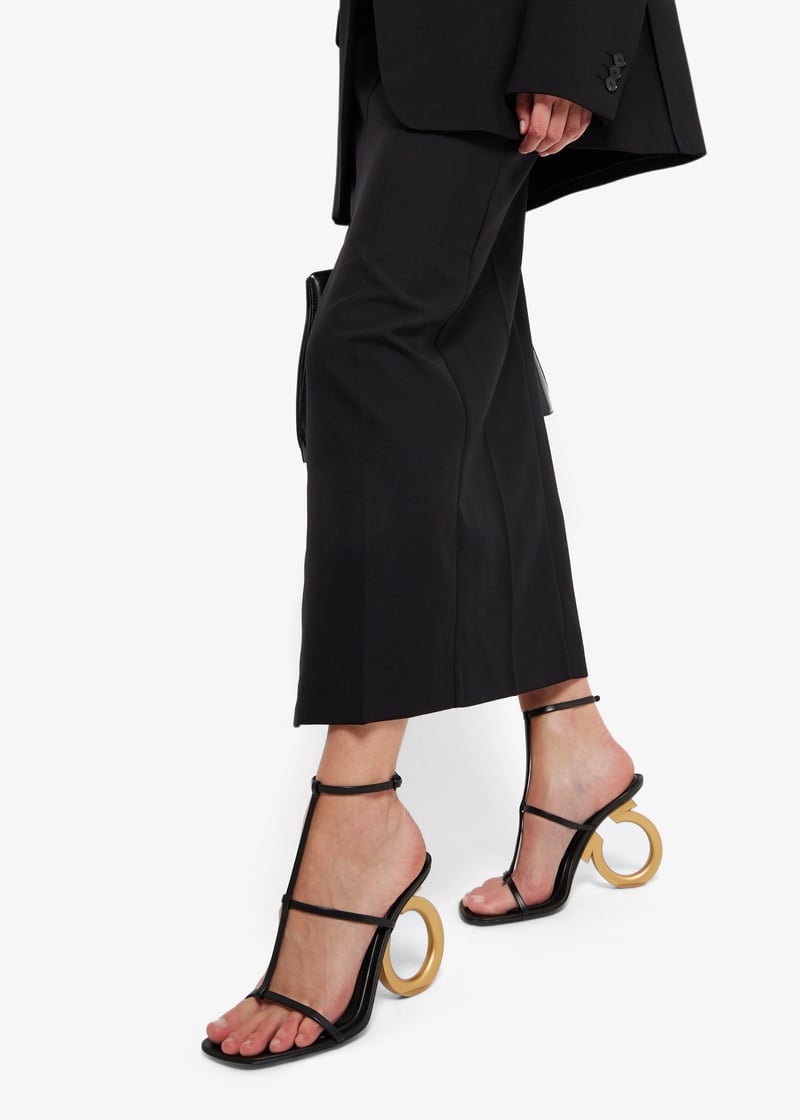 Ferragamo Elina sandals for Women - Black in UAE | Level Shoes