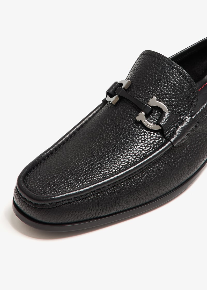 Ferragamo Grandioso leather moccasins for Men - Black in UAE
