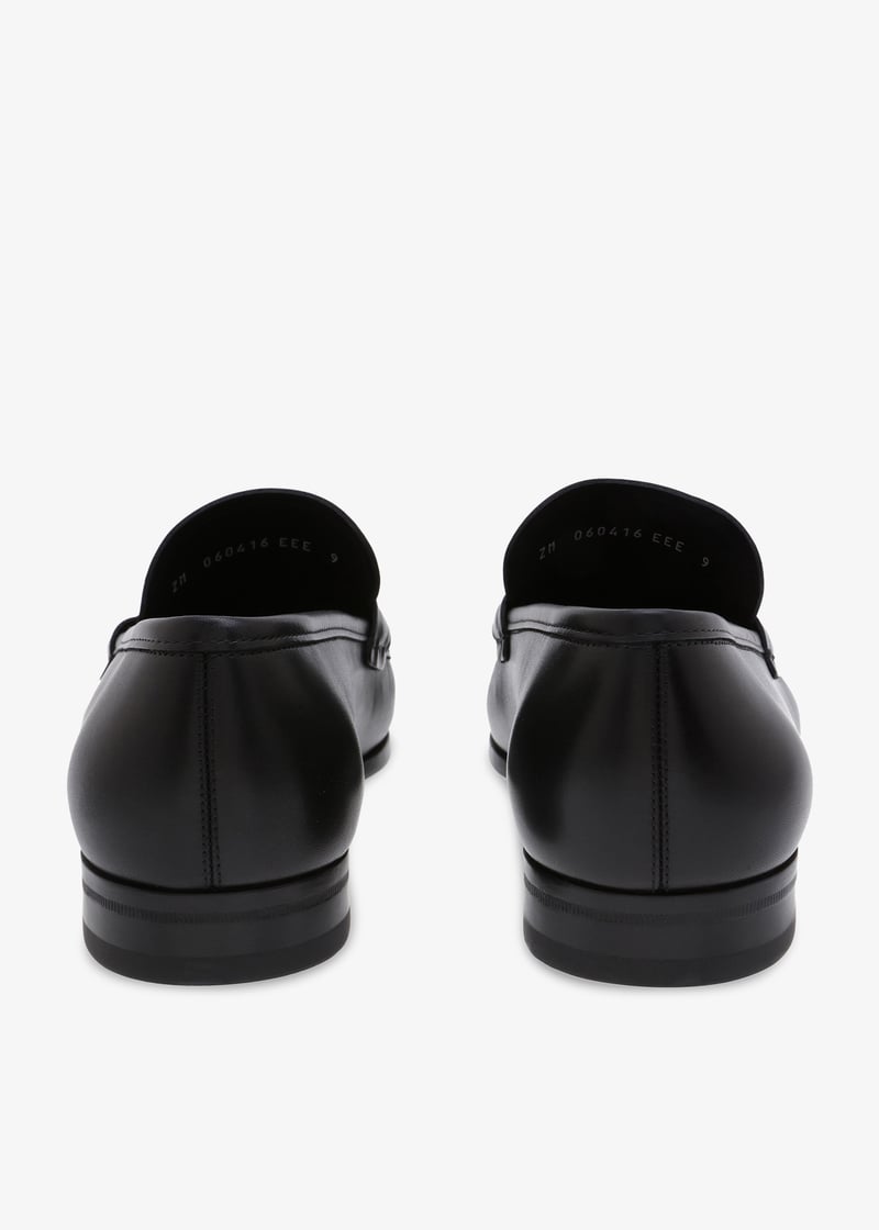Ferragamo Chris moccasins for Men - Black in Qatar | Level Shoes