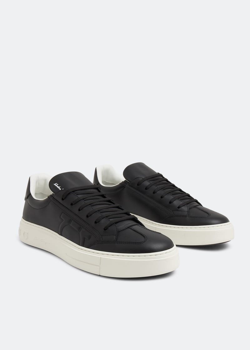 Ferragamo Gancini sneakers for Men - Black in UAE | Level Shoes