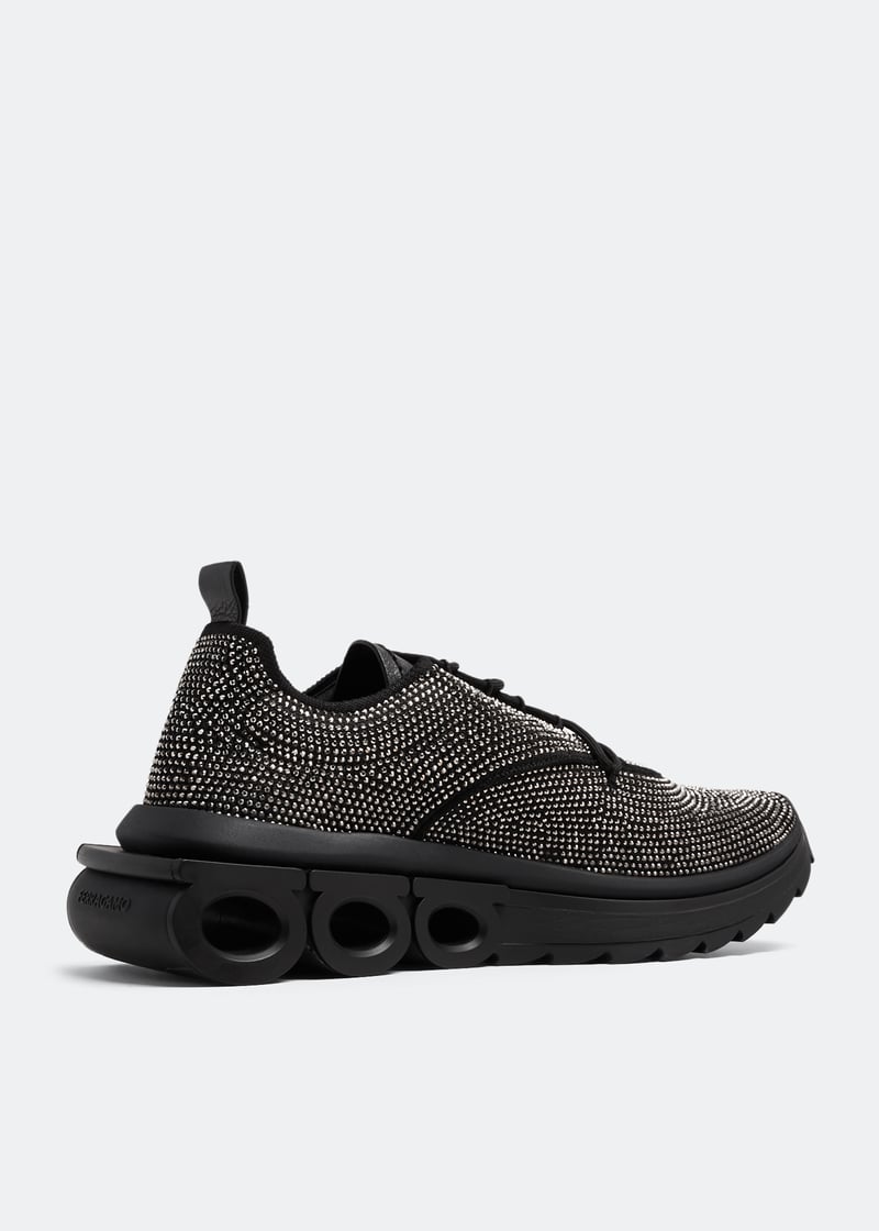 FERRAGAMO 'Nima’ sneakers FERRAGAMO Men's Nima Knit Lace Up Sneakers | Bloomingdale's