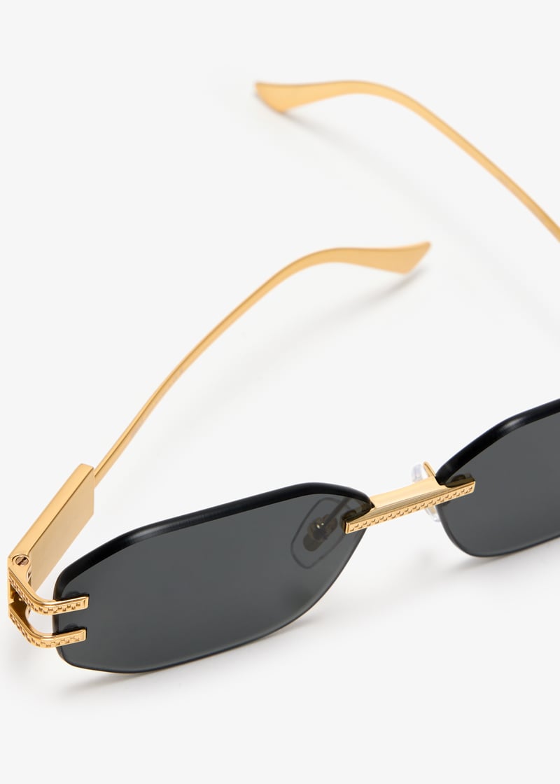 Versace Damier Plaque sunglasses for Women - Gold in UAE