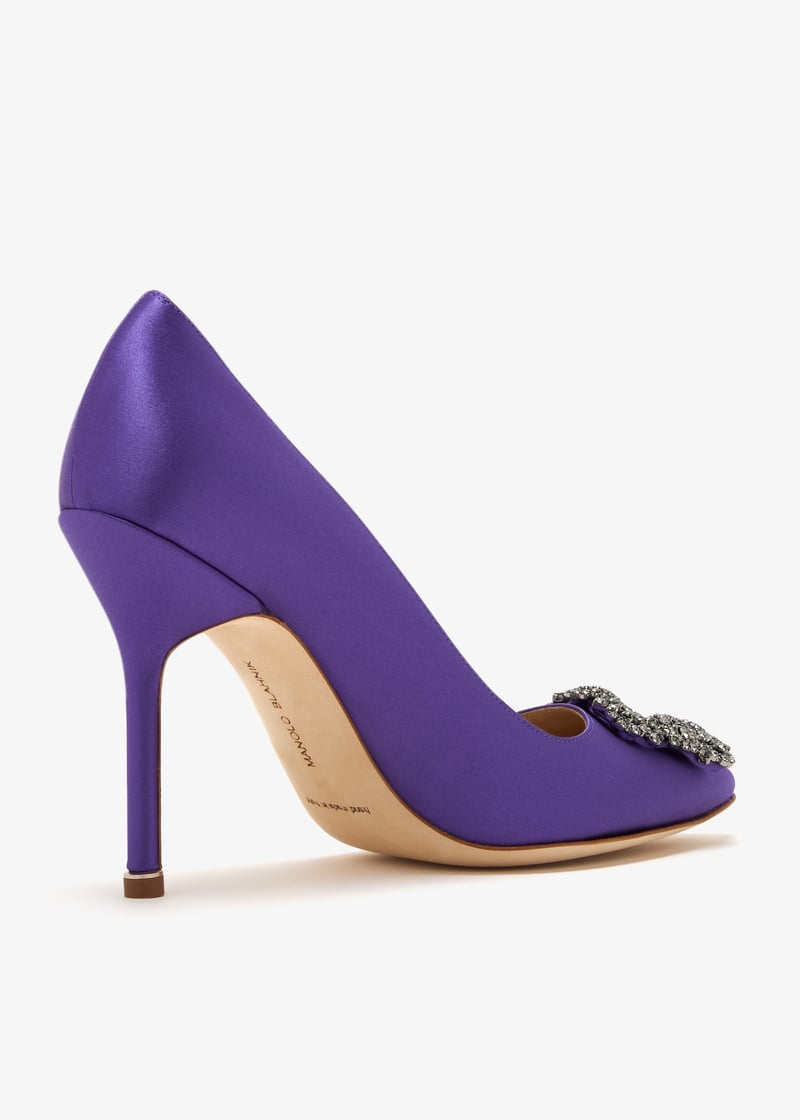 Manolo Blahnik::ロングブーツ::37[RESALE] Manolo Blahnik Satin Pointy Toe Shoes Black