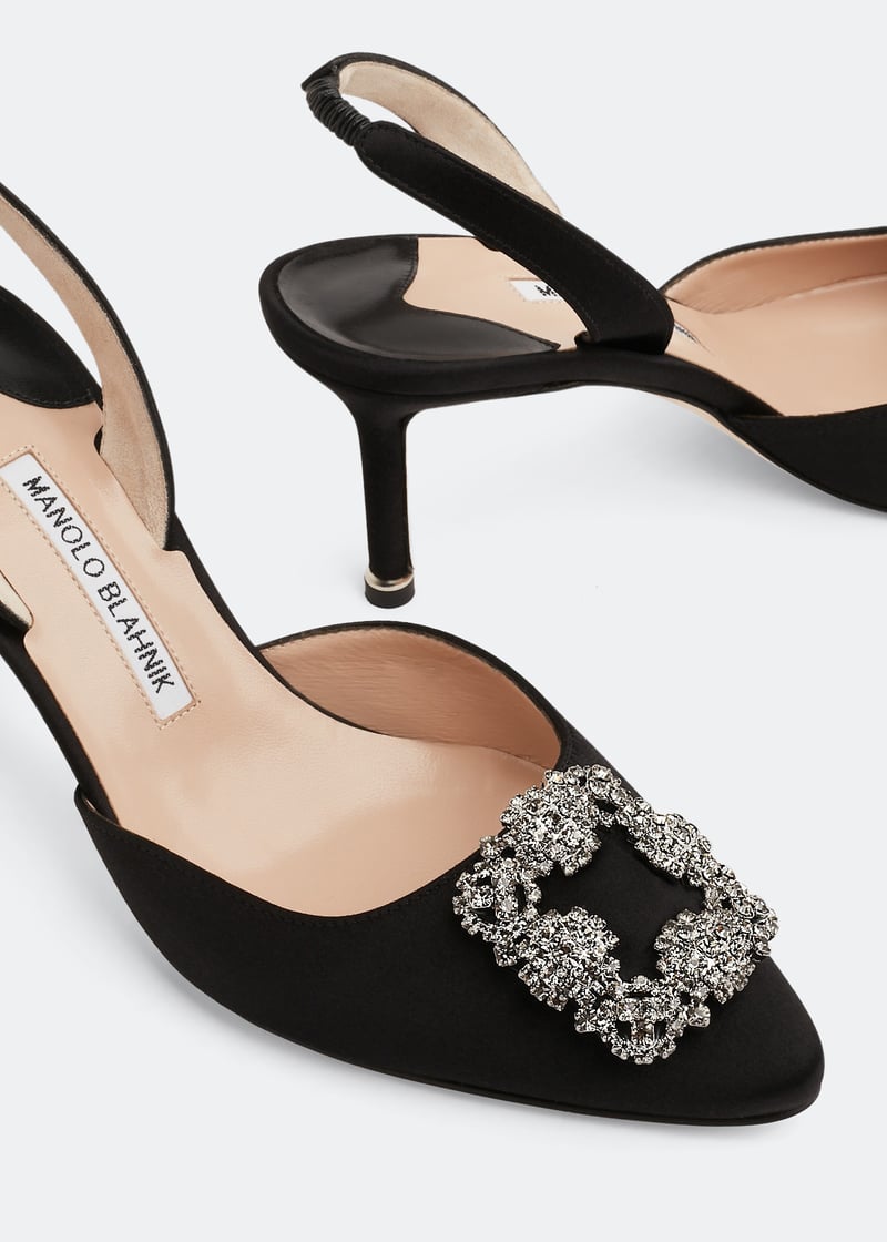 Manolo Blahnik Hangisli slingback pumps for Women - Black in