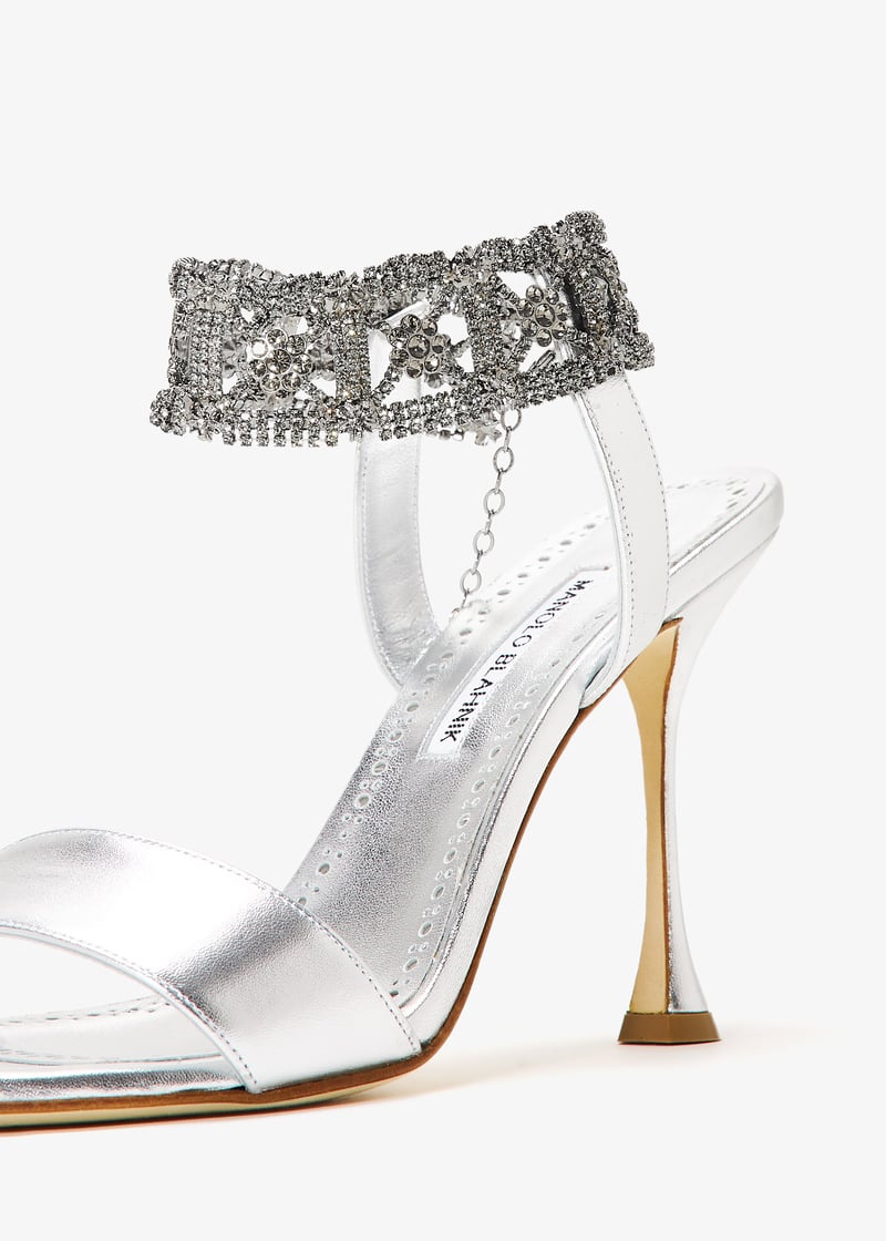 直営店 ‐Manolo Blahnik - SALE! LIERASAN 105mm ミュール Manolo Blahnik Lierasan 105 sandals for Women - Silver in