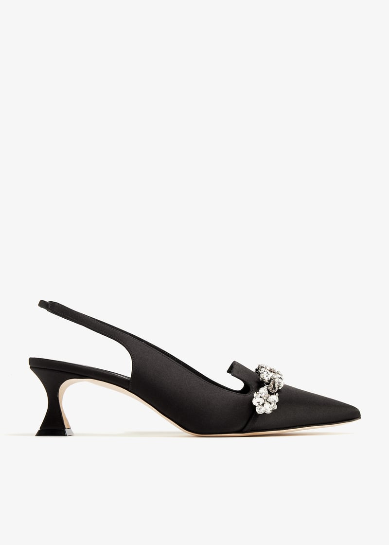 Manolo Blahnik Perlon slingback pumps for Women - Black in