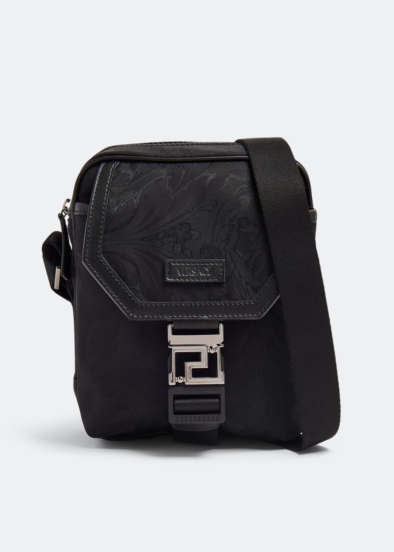 VERSACE｜ (Neo Nylon Barocco Messenger Bag(1011988 1A087 Versace Neo Nylon Jacquard Messenger Bag In Black | ModeSens