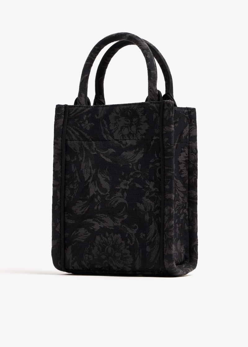 VERSACE｜ (Barocco Athena Small Tote Bag (10115641A09741 Barocco Athena Small Tote Bag Print | VERSACE US