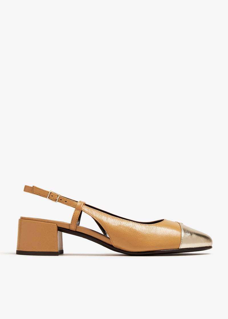 Tory Burch Cap-toe slingback pumps for Women - Brown in