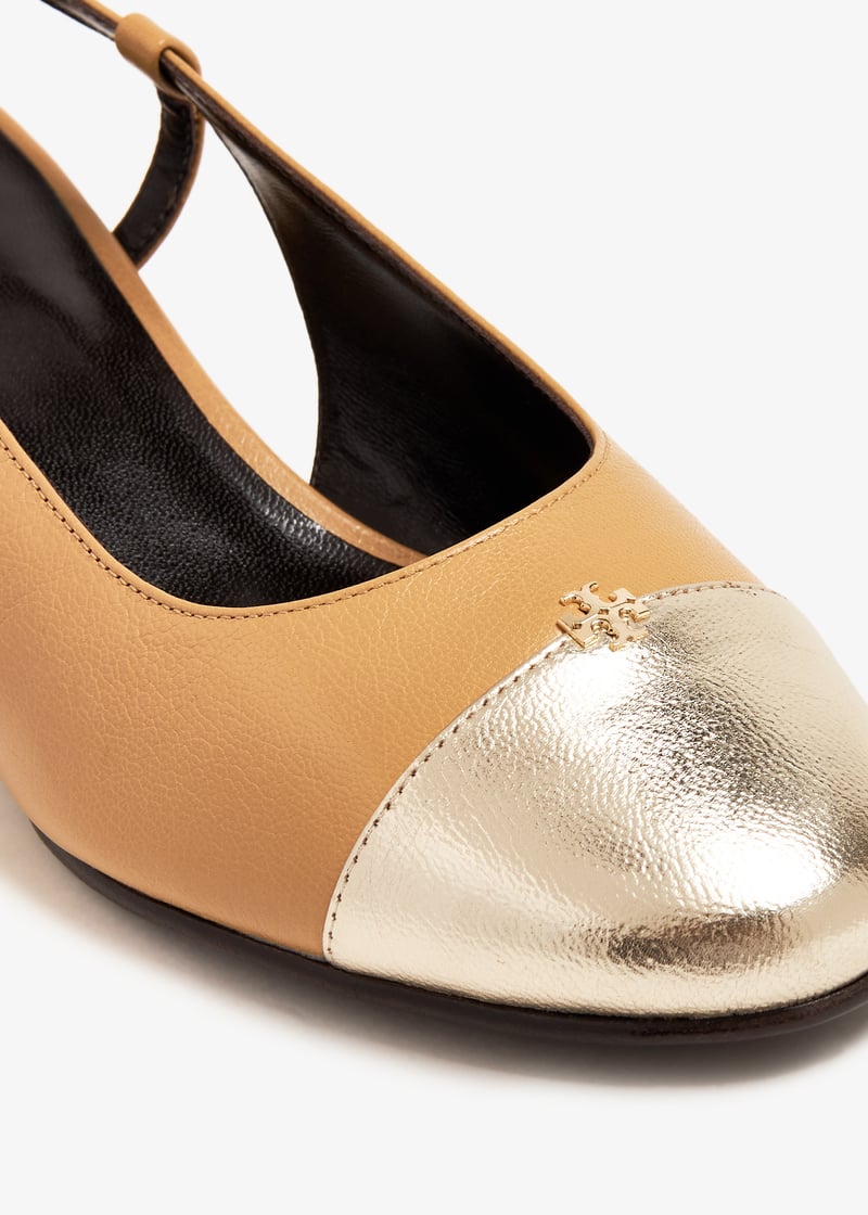 Tory Burch Cap-toe slingback pumps for Women - Brown in