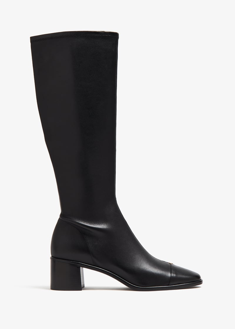 Tory Burch Cap-toe knee-high boots for Women - Black in