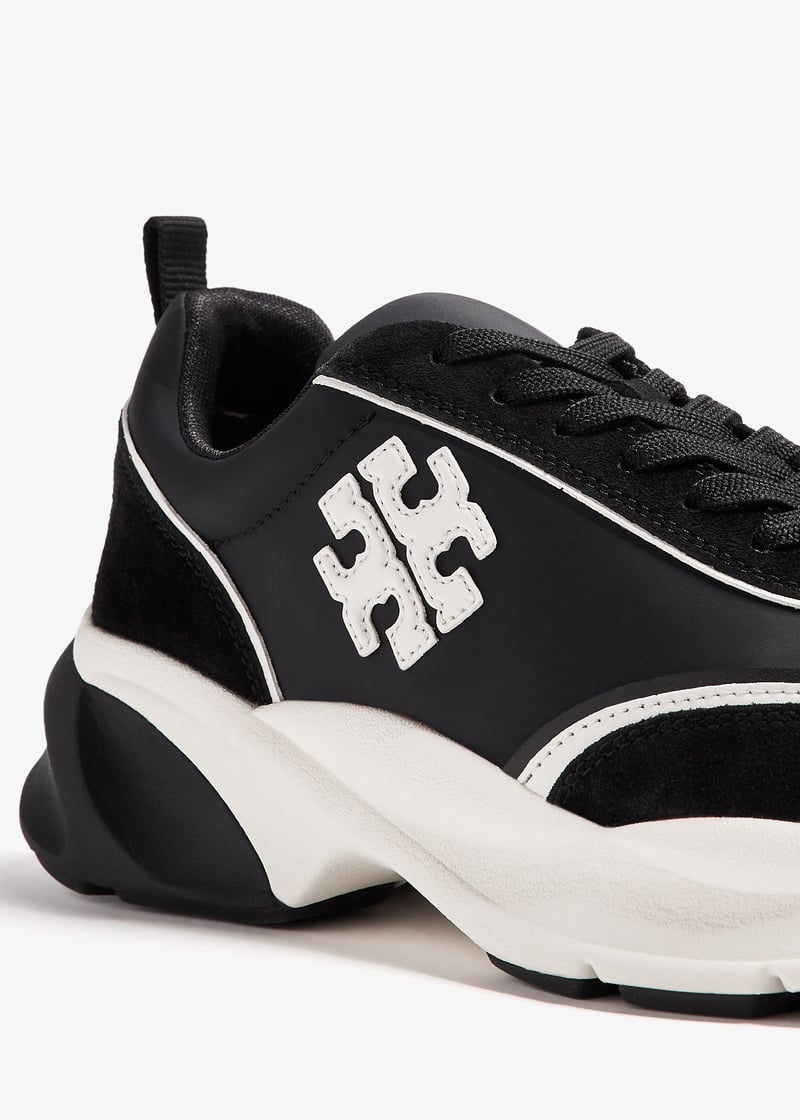 スニーカー Tory Burch \"Good Luck\" sneakers Black Tory Burch Women's Good Luck Perfect Black Low Top Sneakers