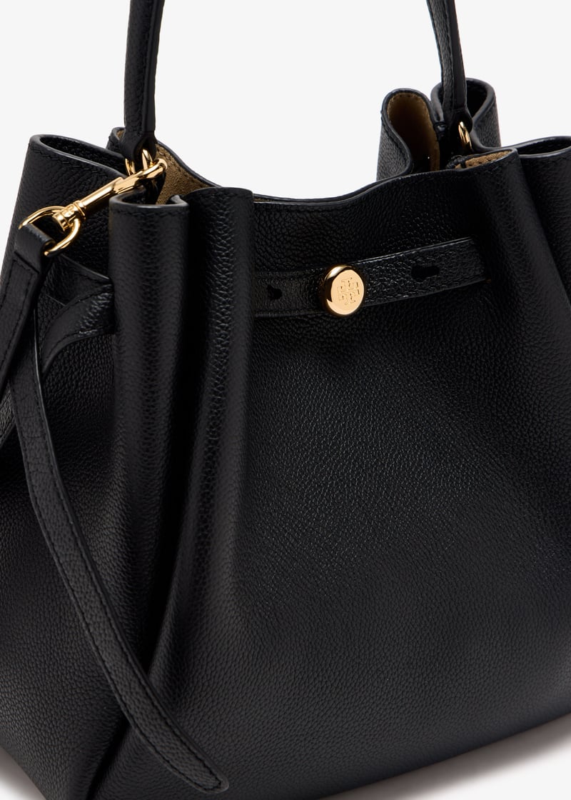 ショルダーバッグ・ポシェット Tory Burch Black Leather Romy Bucket Bag Romy Bucket Bag: Women's Handbags | Crossbody Bags | Tory
