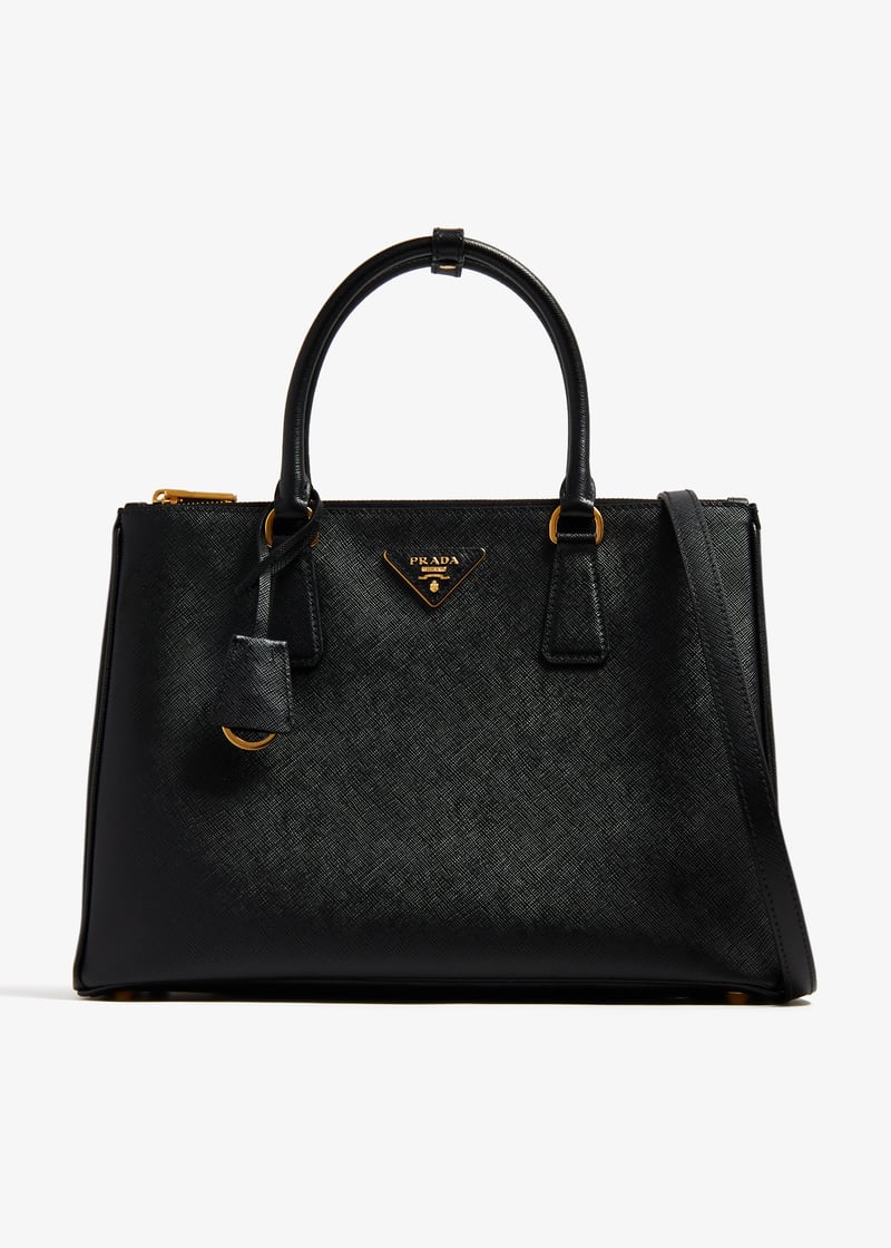 Prada Galleria large leather bag for Women - Black in UAE