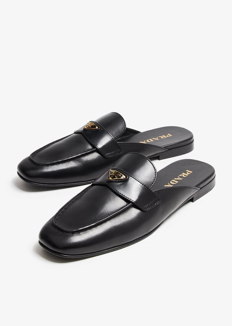 Prada Leather mules for Women - Black in UAE | Level Shoes
