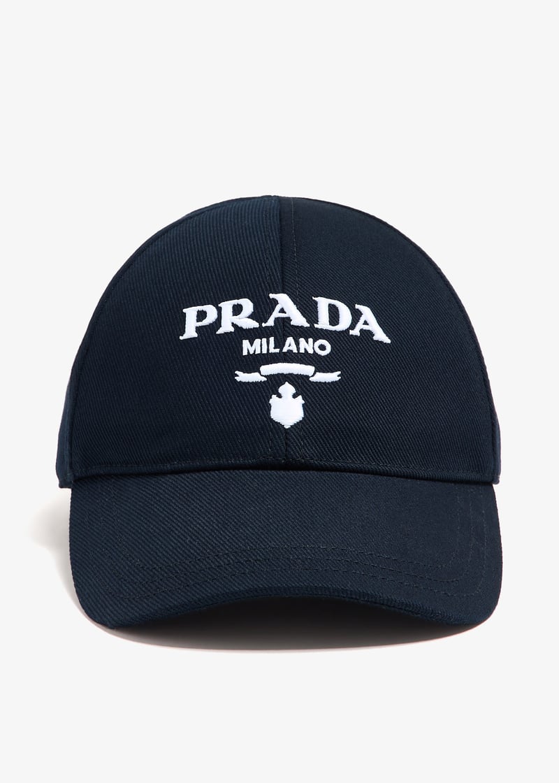 キャップ Prada Navy Blue Drill Baseball Cap Navy Drill Baseball Cap | PRADA