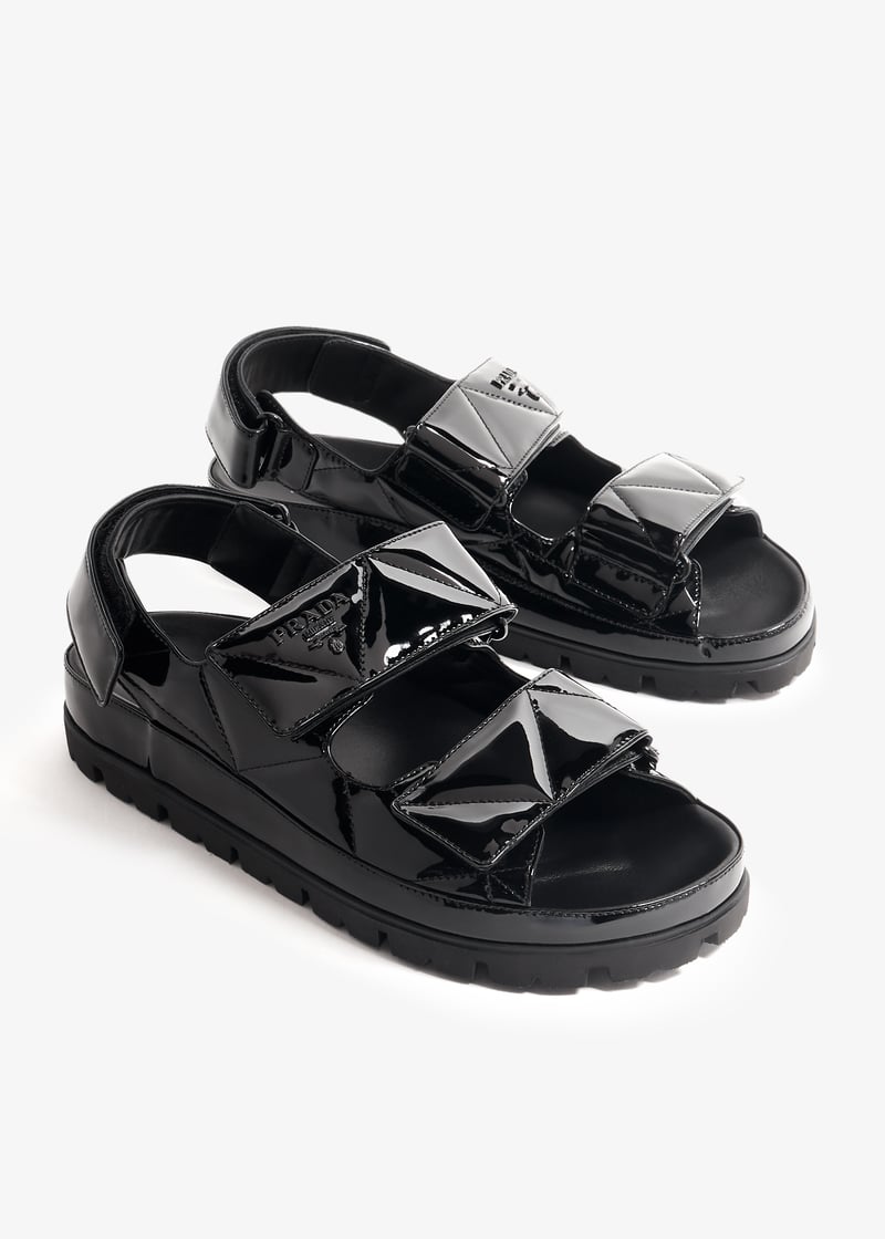 シューズ・サンダルその他 PRADA Women Sandals 1XX713F005ZHP F0002 NERO Black Black Leather sandals | PRADA