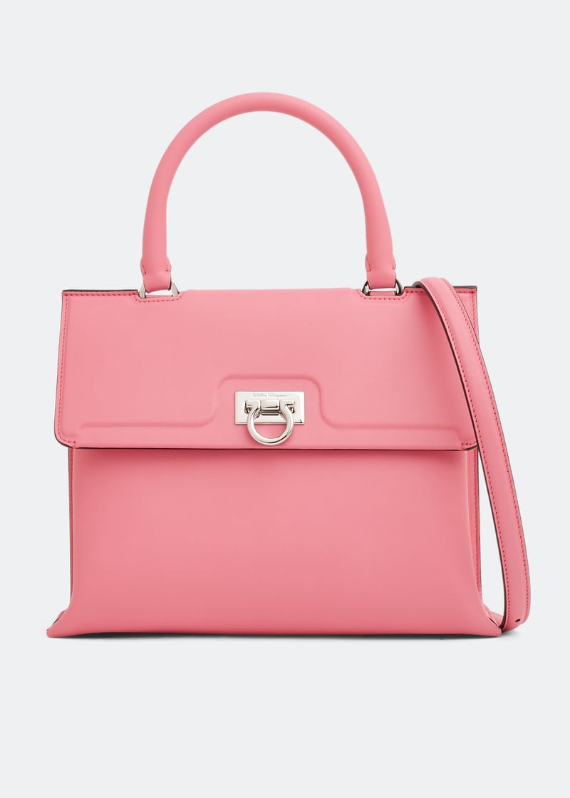 Ferragamo Trifolio top handle bag for Women - Pink in Qatar