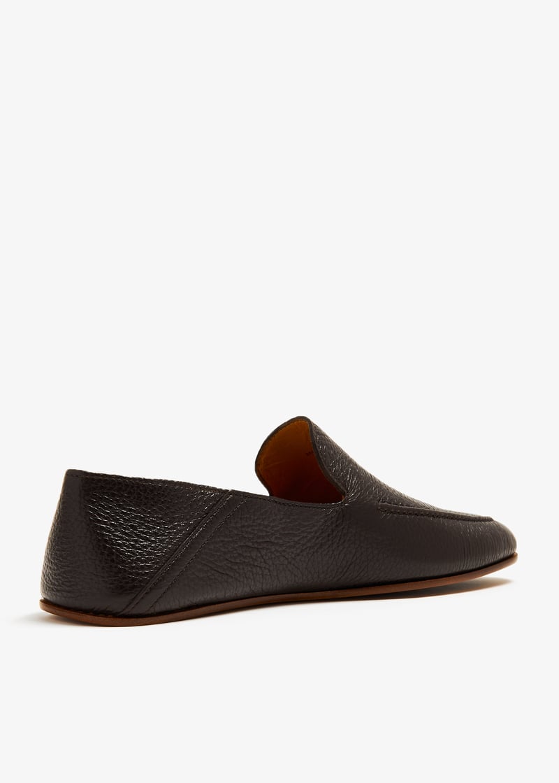Magnanni Leather slippers for Men - Brown in UAE | Level Shoes