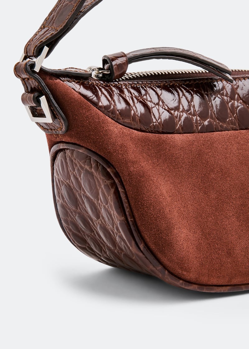 トートバッグ BY FAR Brown Leather Mini Ami Handbag BY FAR Mini Ami bag for Women - Brown in UAE | Level Shoes