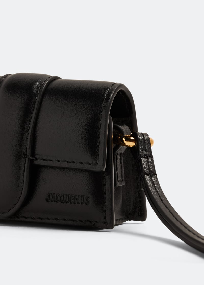 Jacquemus Le Porte Bambino AirPods case for Women - Black in