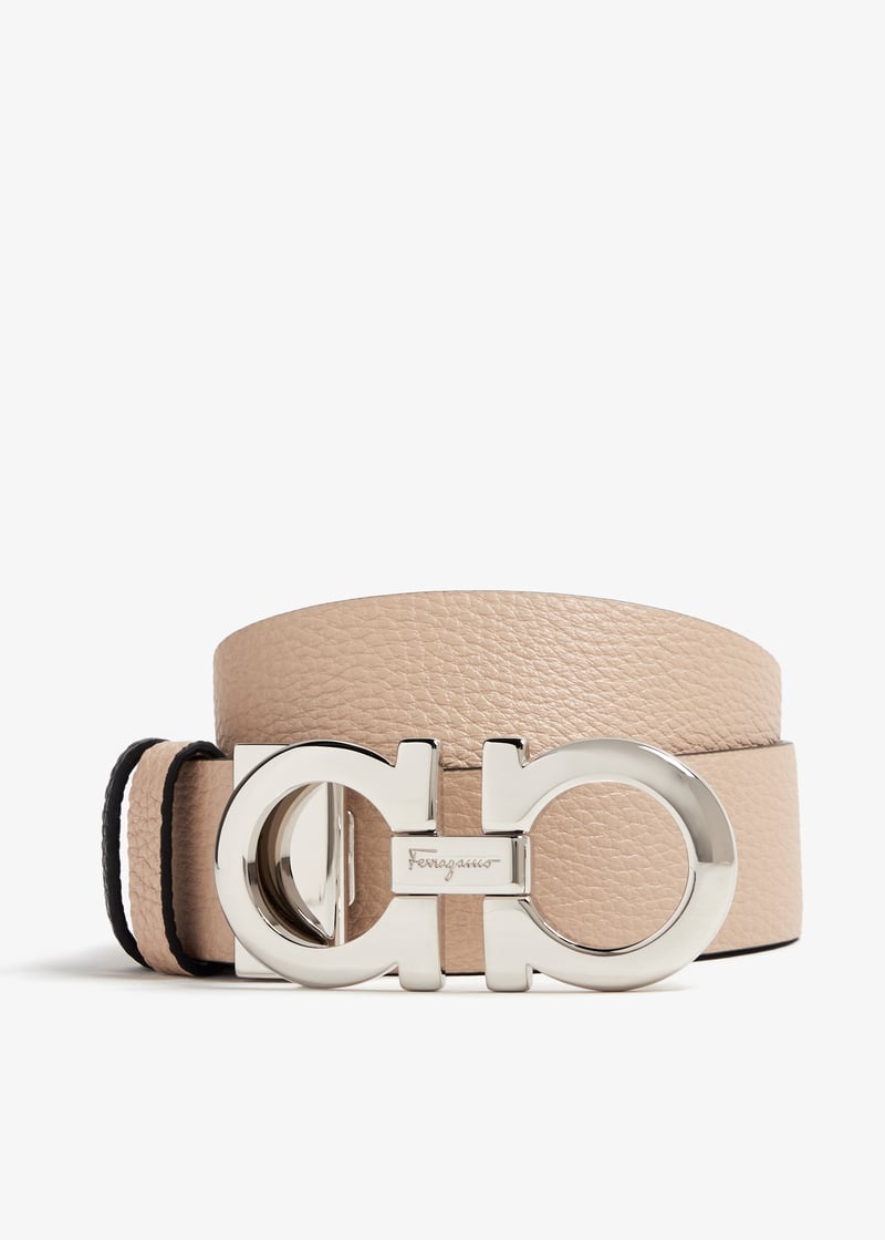Ferragamo Gancini belt for Women - Beige in UAE | Level Shoes