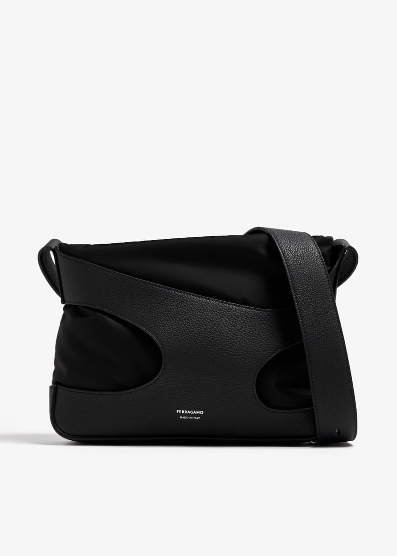Ferragamo Cut-out crossbody bag for Men - Black in UAE