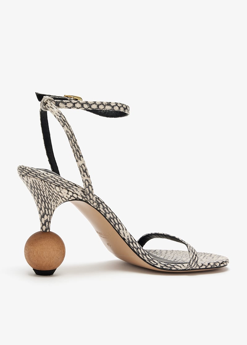 Jacquemus Les Bisou sandals for Women - Animal Printed in