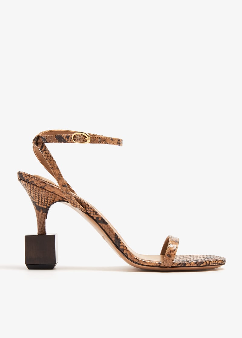 Jacquemus Les Bisou sandals for Women - Animal Printed in