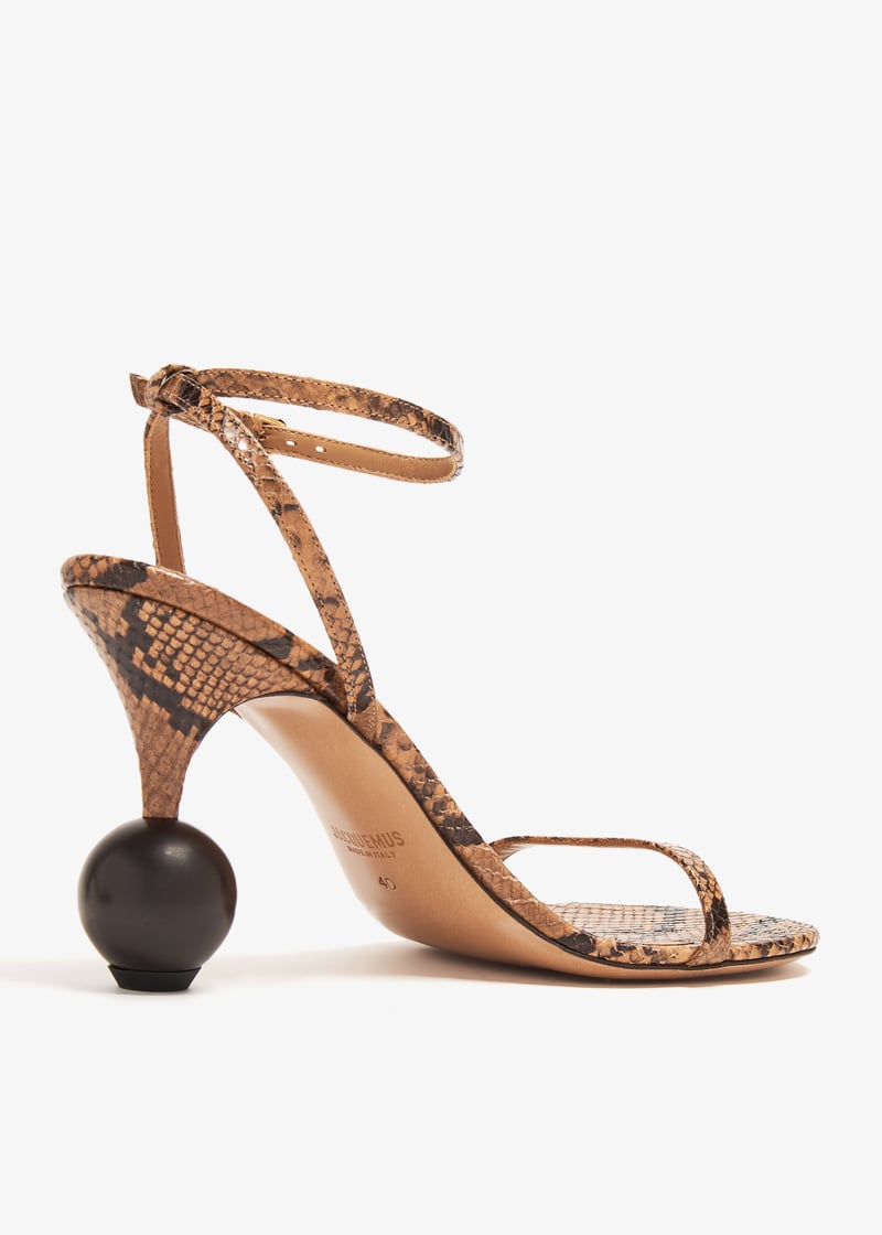 Jacquemus Les Bisou sandals for Women - Animal Printed in