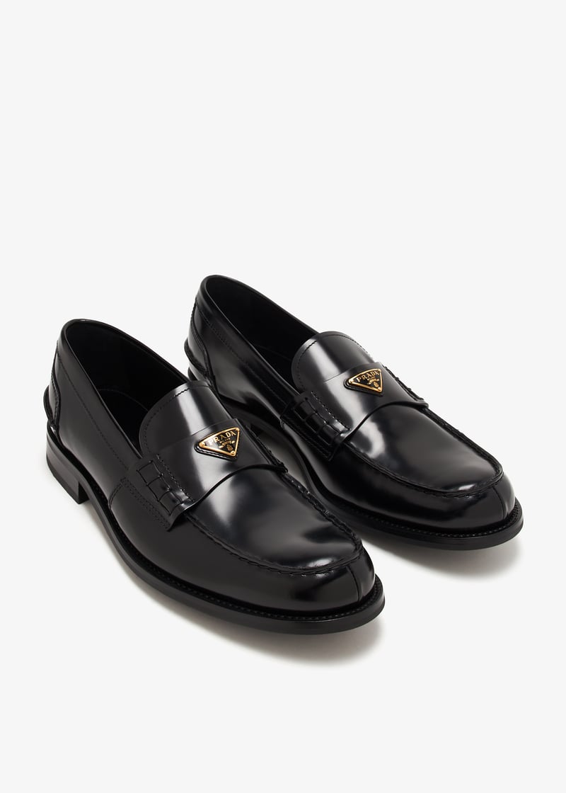 ☆送料・関税込☆PRADA★UNLINED BRUSHED LEATHER LOAFER Prada Brushed leather loafers for Men - Black in UAE | Level