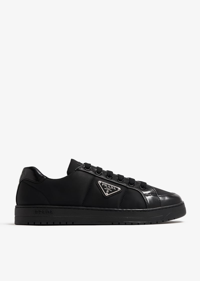 Prada Downtown Re-Nylon sneakers for Men - Black in Kuwait