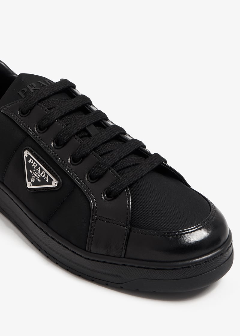 Prada Downtown Re-Nylon sneakers for Men - Black in Kuwait
