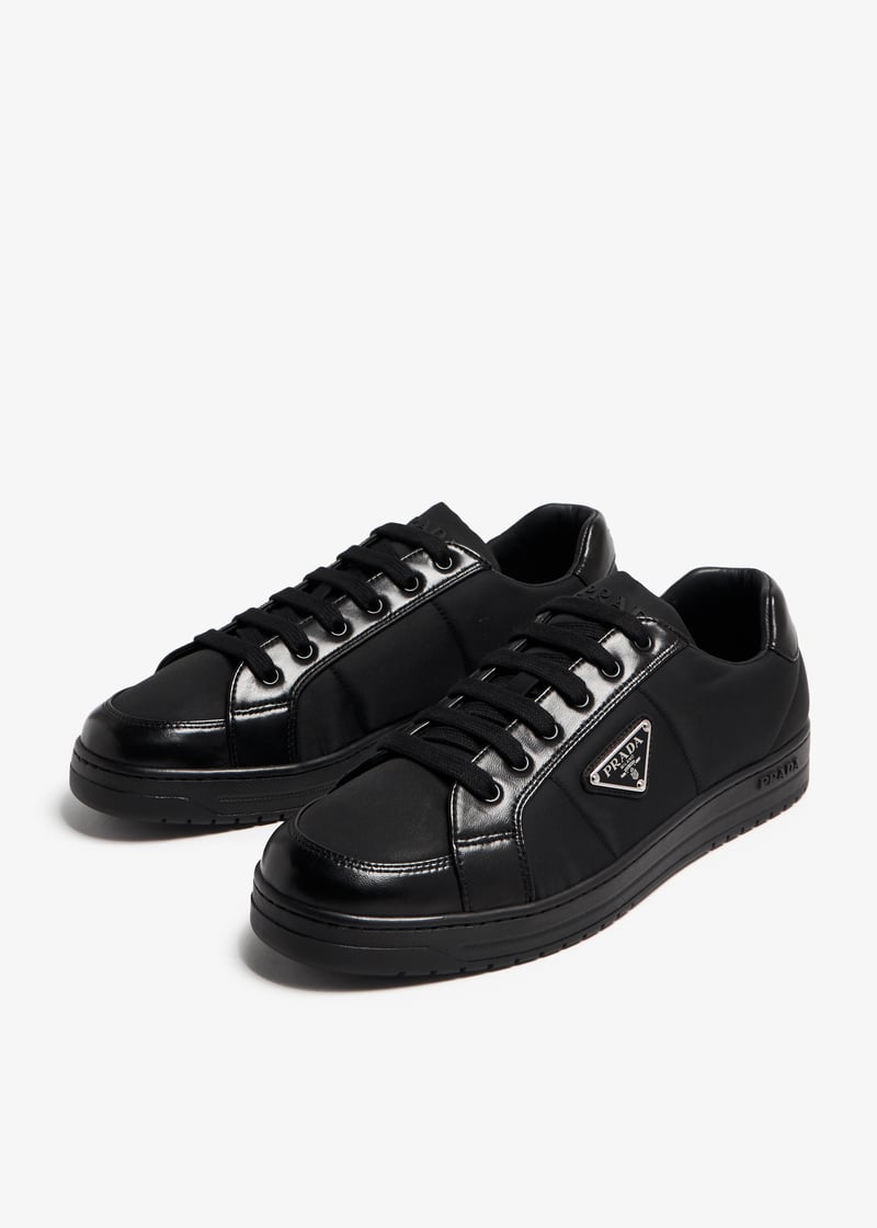 Prada Downtown Re-Nylon sneakers for Men - Black in Kuwait