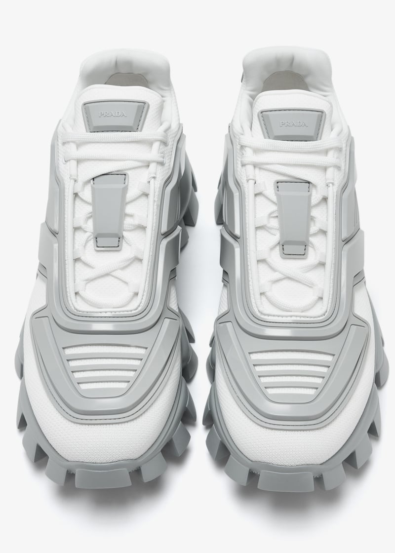 銀　約114g Prada Cloudbust Thunder sneakers for Men - White in UAE