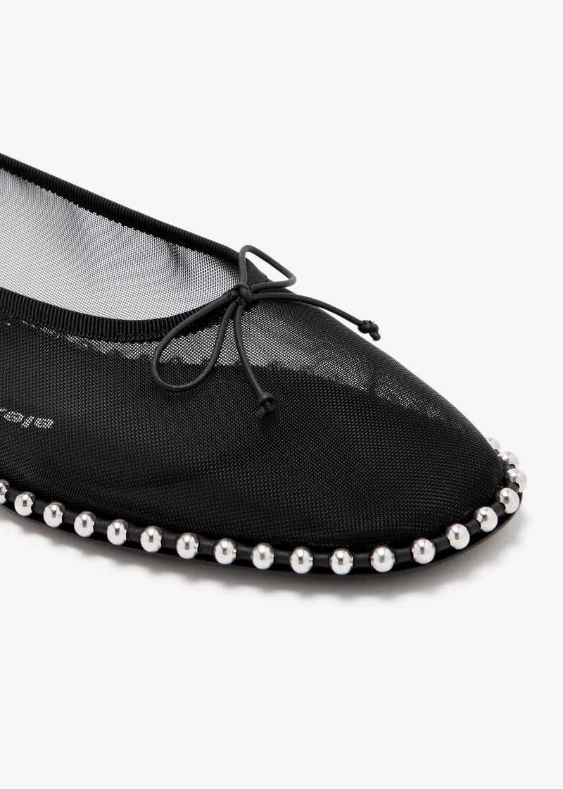 VIP【関税送料無料】希少 ALEXANDER WANG BLACK FLATS Black Lambskin Ballet Flats in BLACK | alexanderwang®