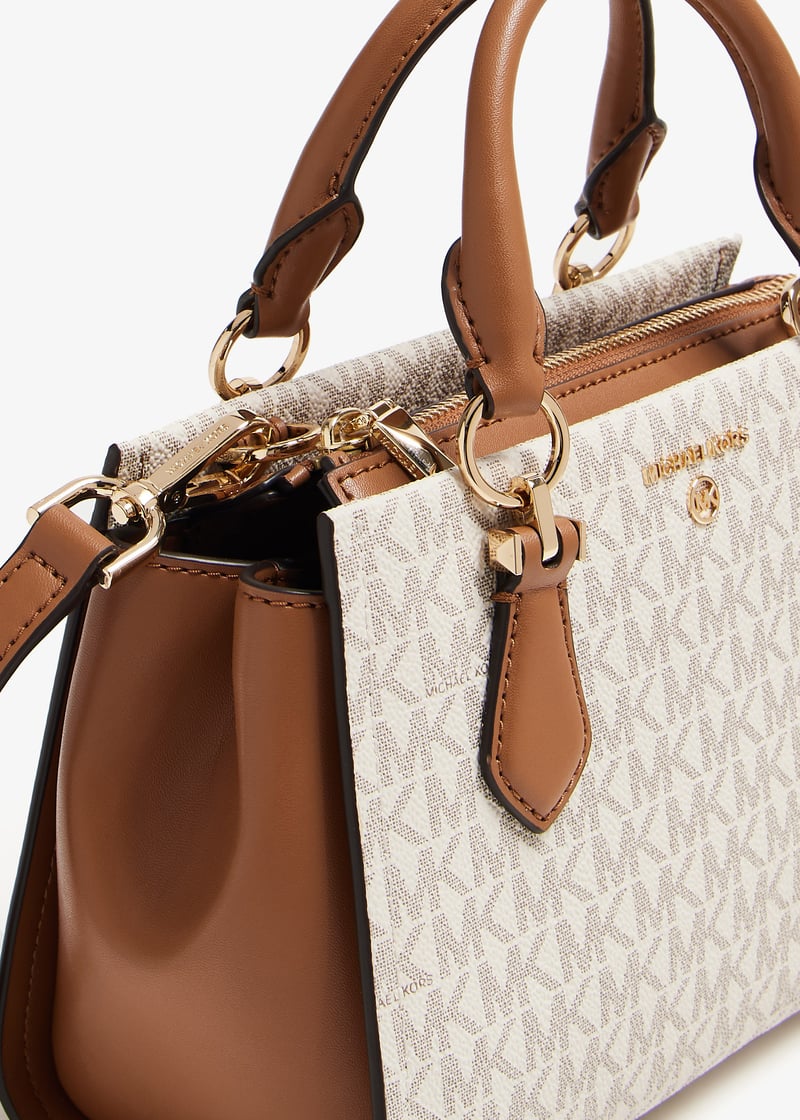 ショルダーバッグ・ポシェット MICHAEL KORS Women Bags 32S5SZCU1L182 Beige Michael Kors Ladies Small Flap Shoulder Crossbody Bag
