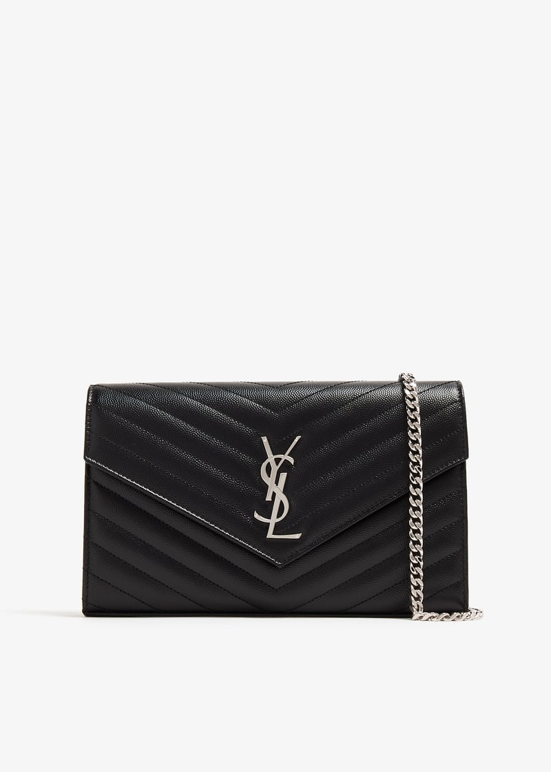 Saint Laurent Classic Cassandre chain wallet for Women