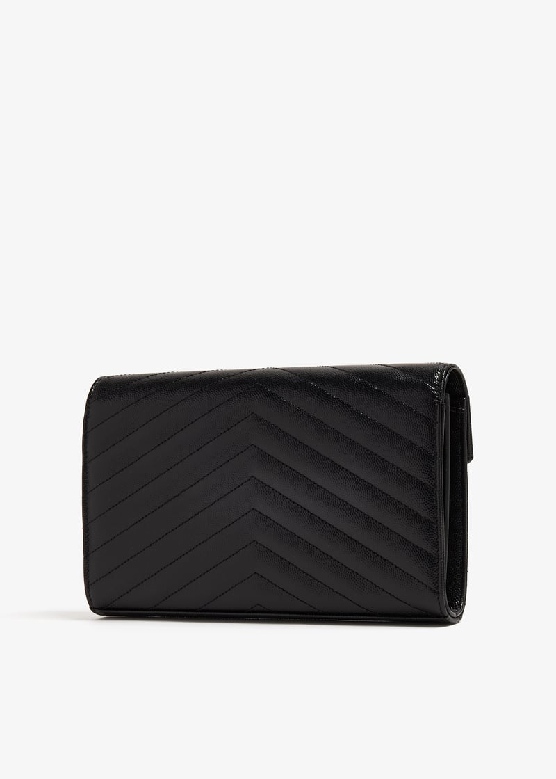 VIP【送料関税込】SAINT LAURENT CASSANDRE WALLET ON CHAIN Saint Laurent Cassandre Envelope Chain Wallet in Lambskin