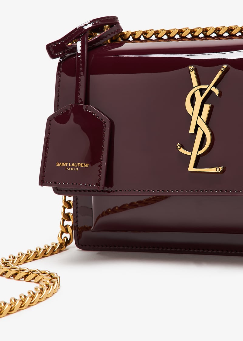 アクセサリーその他 Saint Laurent ACCESORY (683865BTY9N 5574) Saint Laurent Small sunset chain bag for Women - Burgundy in