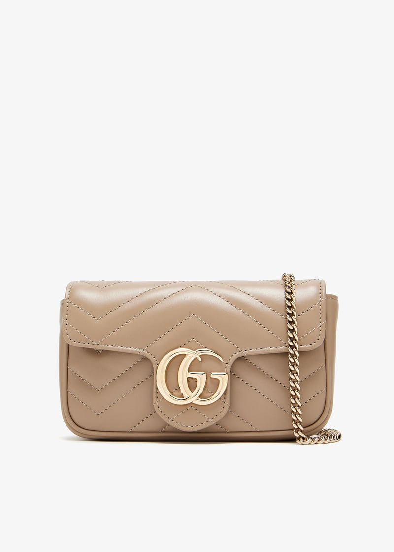 Gucci GG Marmont super mini bag for Women - Taupe in Qatar