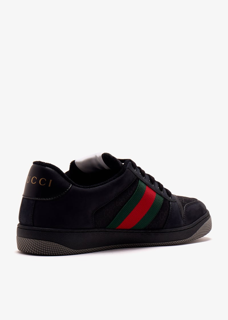 【GUCCI】SCREENER SNEAKERS●576223FAD941058 Men's GG Screener sneaker in black GG canvas | GUCCI® US