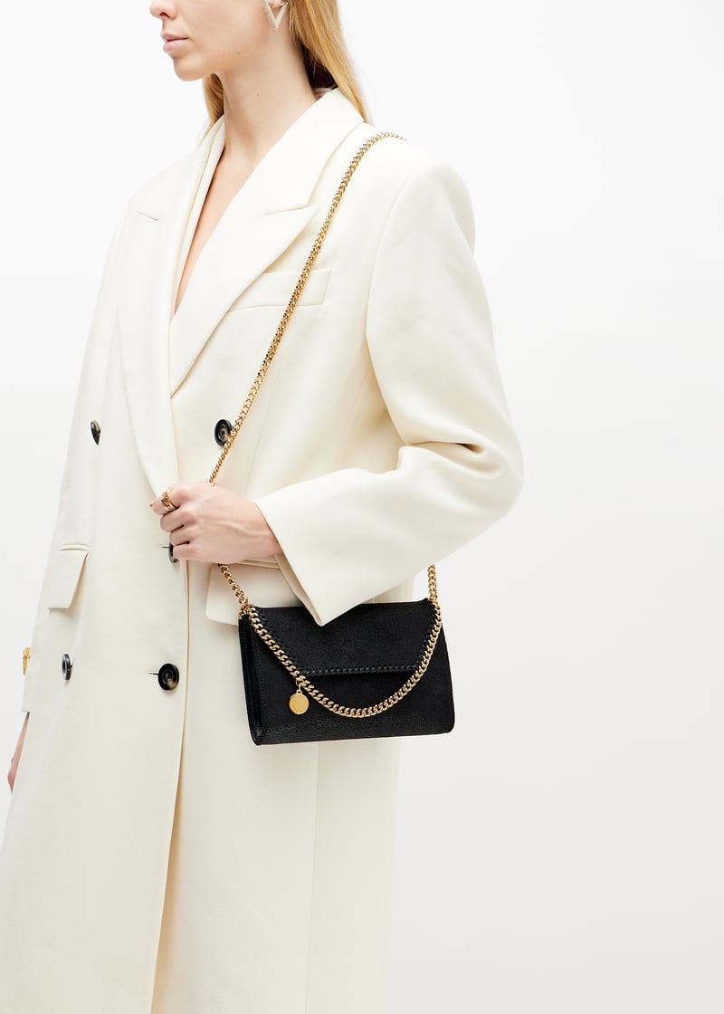 【関税&送料込】Stella Mccartney Micro Falabella Handbag Women Black Falabella Wallet Crossbody Bag | Stella McCartney HK