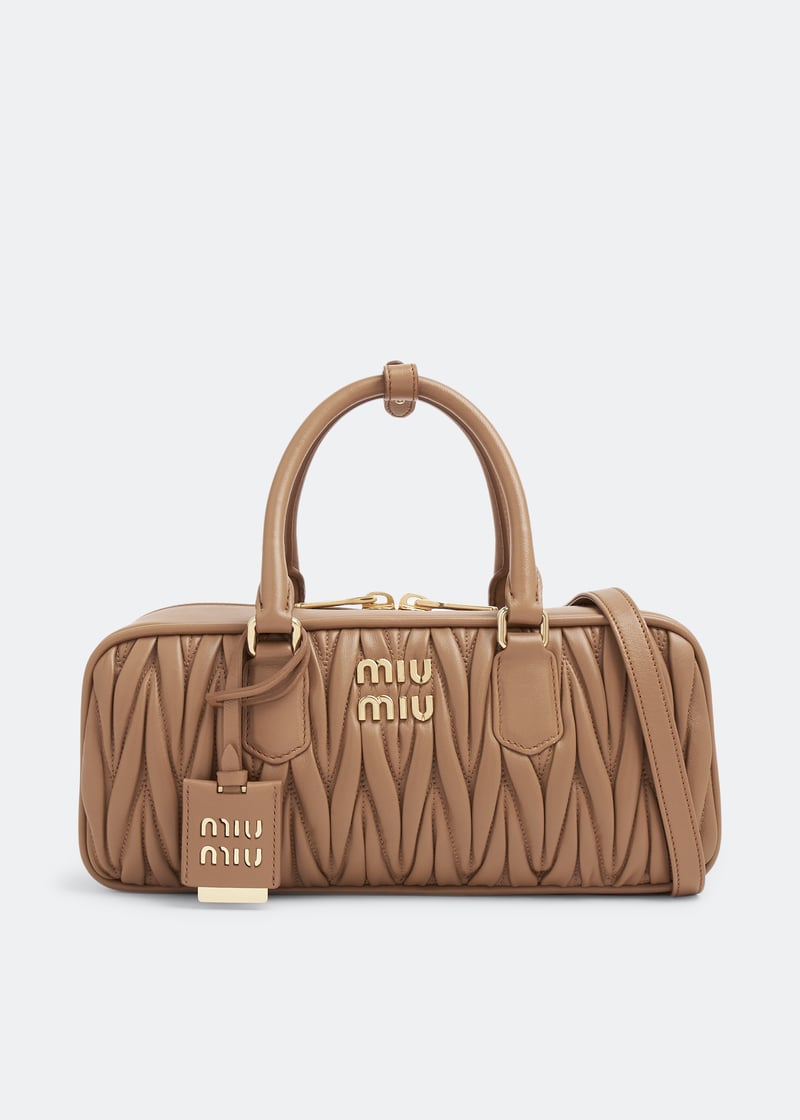 ★ANOETIC★ ANC VELVET REVE BAG_BROWN Pre-Owned Pink Quilted Velvet Boy Bag Medium Q6B01A39P7003