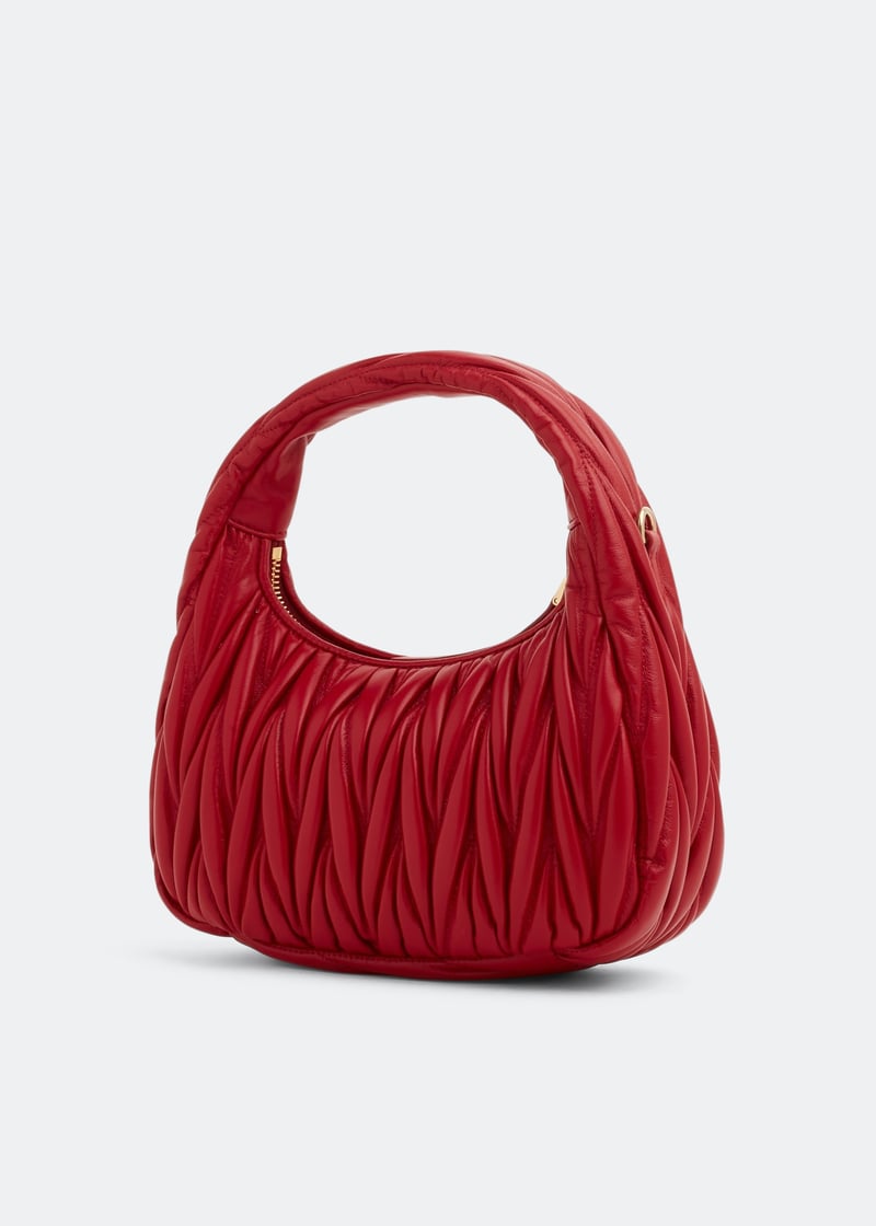 ★LE ABONNE★ VELVET SHOULDER JEANNE BAG_DARK RED Le abonne Bags | Modalova